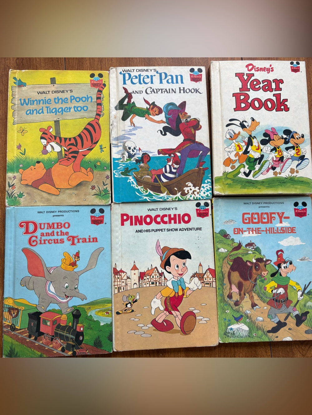 Walt Disney Vintage 1970s Children's Book Set
